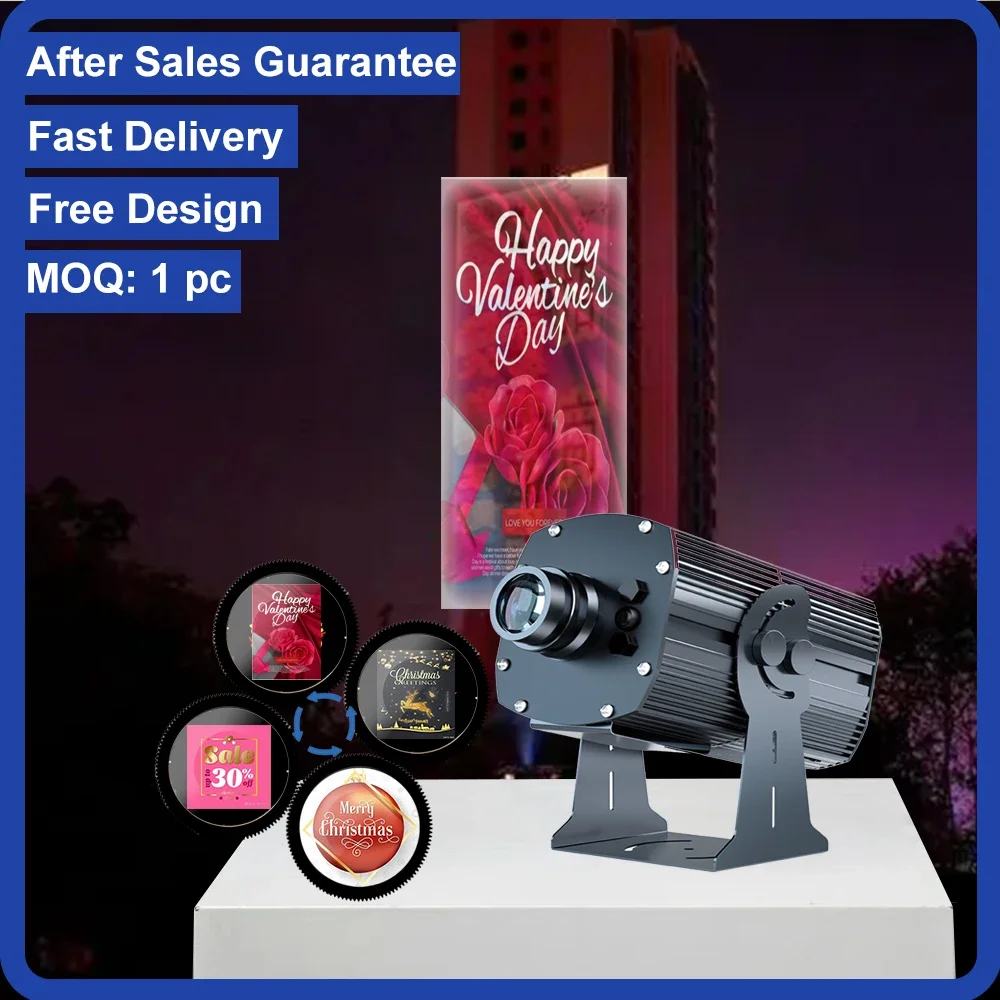 

LVD/ISO/CE 600 Вт Высокая мощность Водонепроницаемый наружный рекламный светодиодный IP65 Напольный проектор с логотипом и 4 Gobos