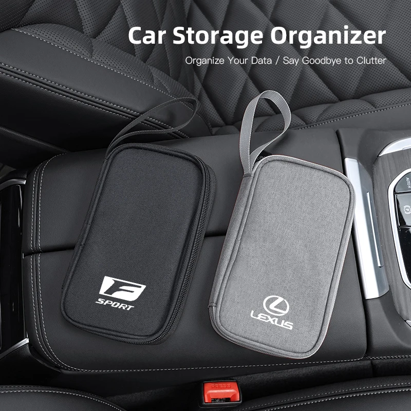 

Car Multifunction Organizer Storage Bag For Lexus F SPORT LBX NX RX 350h 450h ES UX 300e GS GX IS LS LX CT LC RC GX460 Ct200h