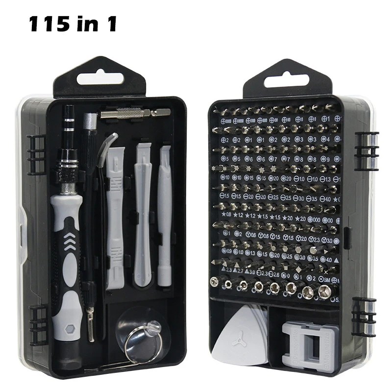 

115 in 1 Precision Screwdriver Set Mini Nut Key Screw Driver for Phones Computers Watches Precision Instrument Repair Hand Tools