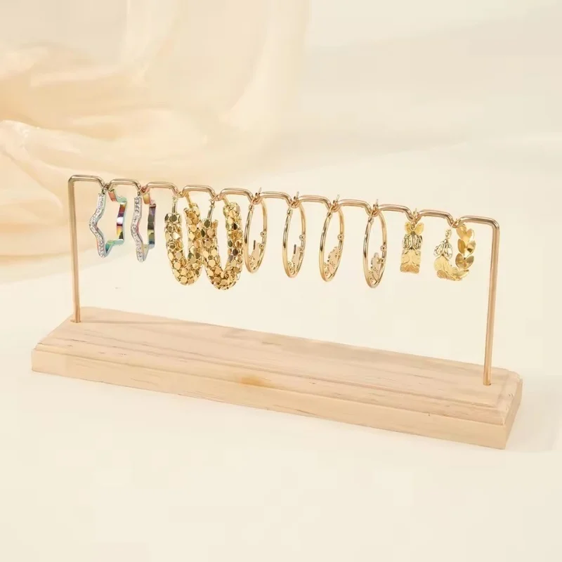 القرط قلادة حلقة سوار حامل مجوهرات عرض المجوهرات المنظم أصحاب رفوف تخزين معدنية