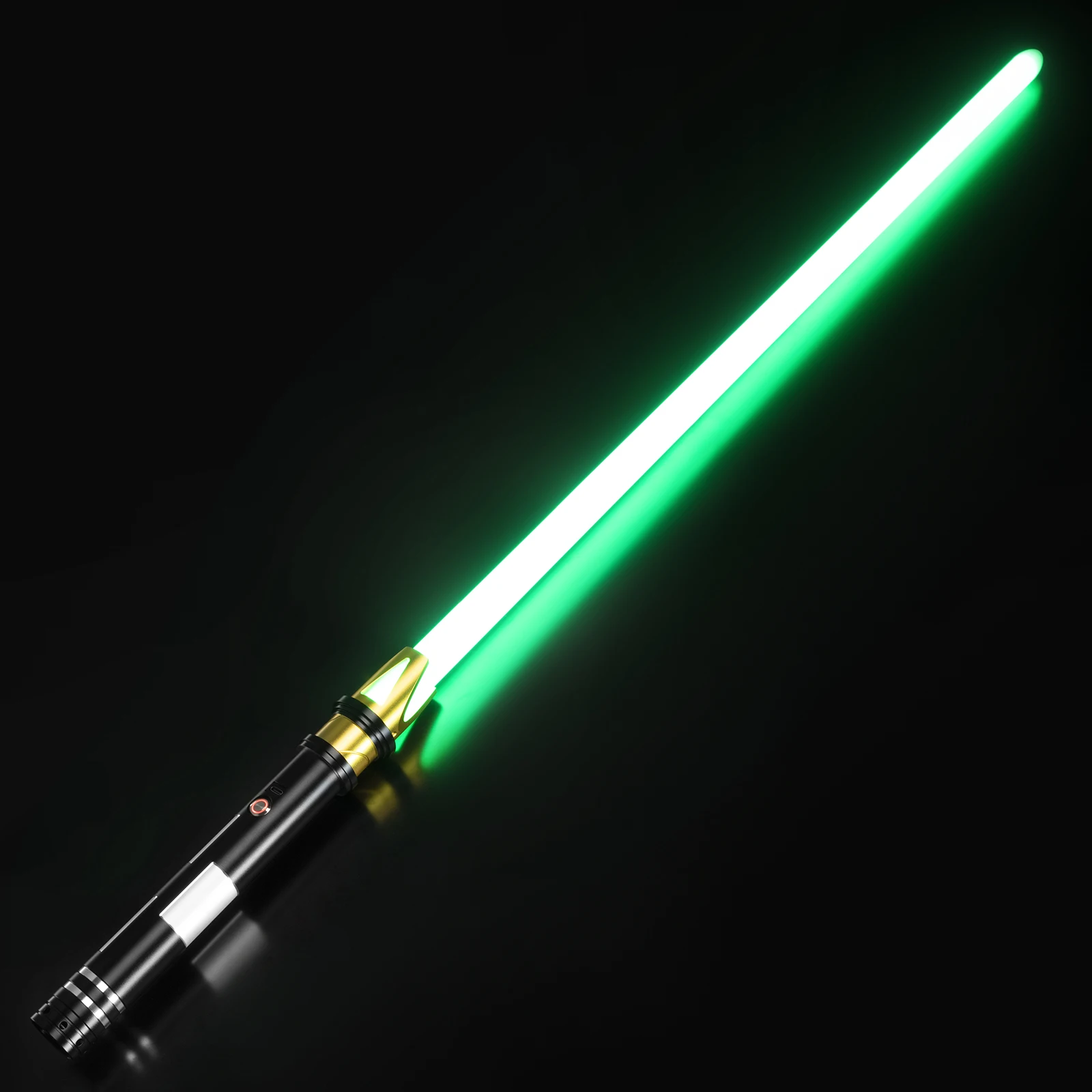 DamienSaber RGB Lightsaber gładka huśtawka metalowa rękojeść ciężki Dueling Blade Blater FOC laserowy miecz zabawki z nieskończoną zmianą koloru