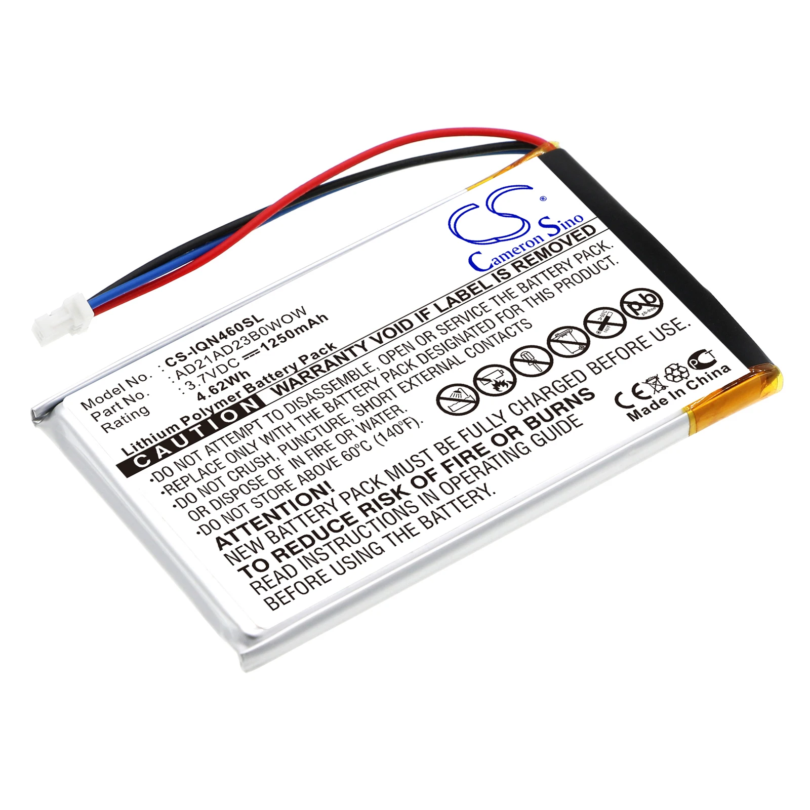 

2025 NEW 3.7V 1250mAh GPS, Navigator Battery AD21AD23B0WOW for Garmin Nuvi 465 465T 465LTM