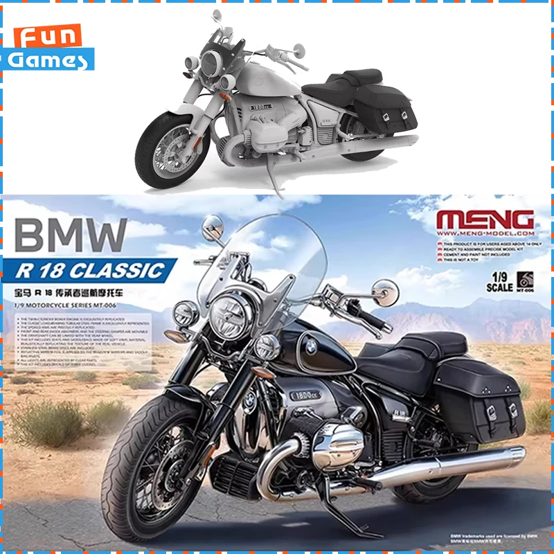 1/9 Meng Assemble Figure Bmw R 18 Inheritor Cruise Motorcycle Assembly Model Mt-006 Model Collectible Children Birthday Gift