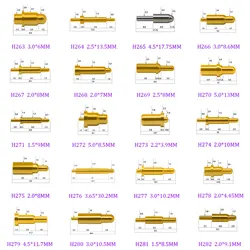 YUXI 1 sztuk Pogo Pin wysoki prąd sprężynowy złącze 1A 1.5A 2A 3A 5A wysokiej mocy gilzy sonda testowa ładowania Pin