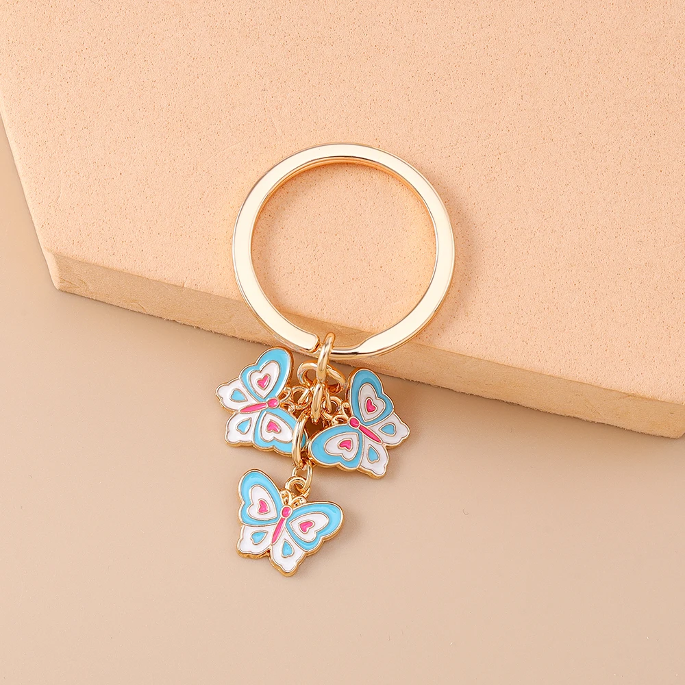 Aihua Metall Bunter Schleifen-Schlüsselanhänger Romantische Sommer-Party Mädchen Handtaschen-Anhänger Schlüsselring Modeschmuck Geschenke – Detail 13