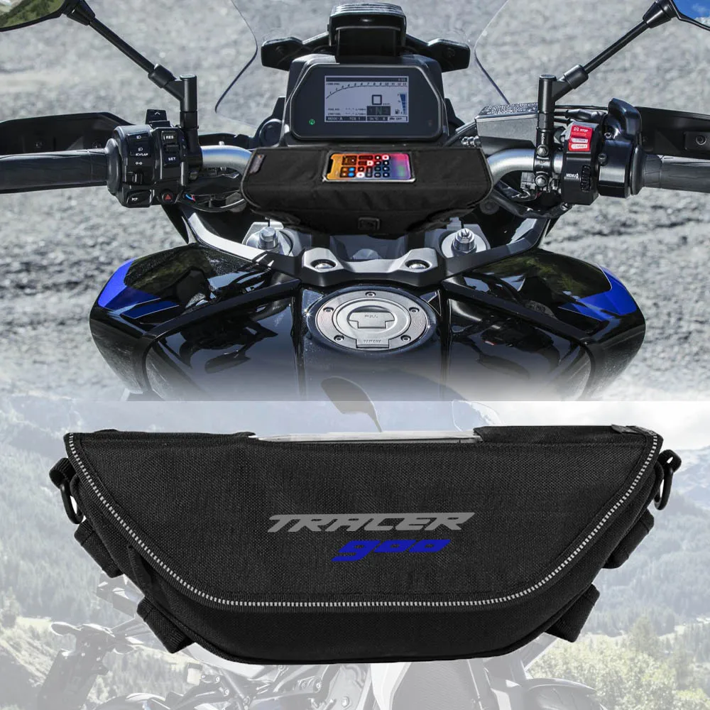 Bolsa de almacenamiento para manillar, bolsa de navegación impermeable y a prueba de polvo para YAMAHA Tracer900, Tracer900gt, Tracer9