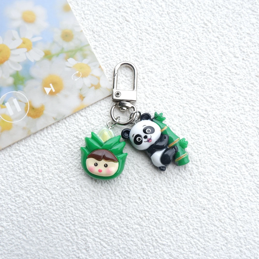 سلسلة مفاتيح باندا لطيفة ، حقيبة مجوهرات يدوية الصنع ، هدايا ذاتية الصنع ، 1 #6