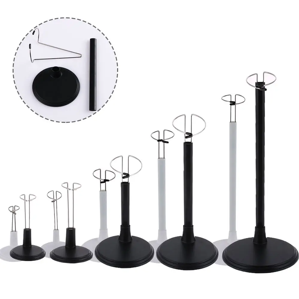 1 Pcs Doll Bracket White Black Doll Dummy Puppet Adjustable Stand Holder Support Toy Store Display Dollhouse Accessories