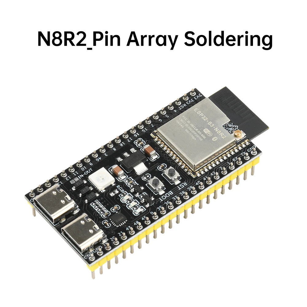 ESP32-S3 WiFi BT Entwicklungsboard Dual-Core-Prozessor Hochleistungs-150-Mbps-Datenrate 2 Type-C-Schnittstellen N16R8 N8R2 Modul – Detail 6