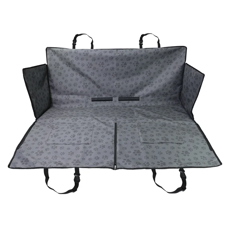 Waterproof Double Row Pet Seat Cushion Oxford Fabric Dog Pad for Car Rear Seats Back Row Vehicle Seating