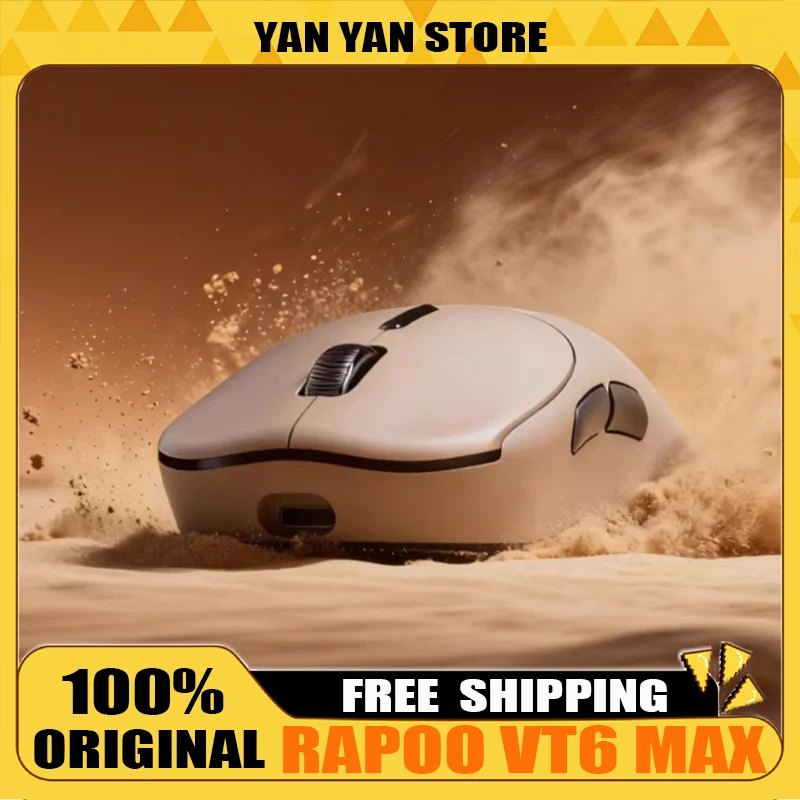 Rapoo VT6 MAX Wireless E-sports Mouse 8000Hz Polling Rate Gaming Mouse Lightweight Mice For Small Medium Hands PAW3398/ PAW3950