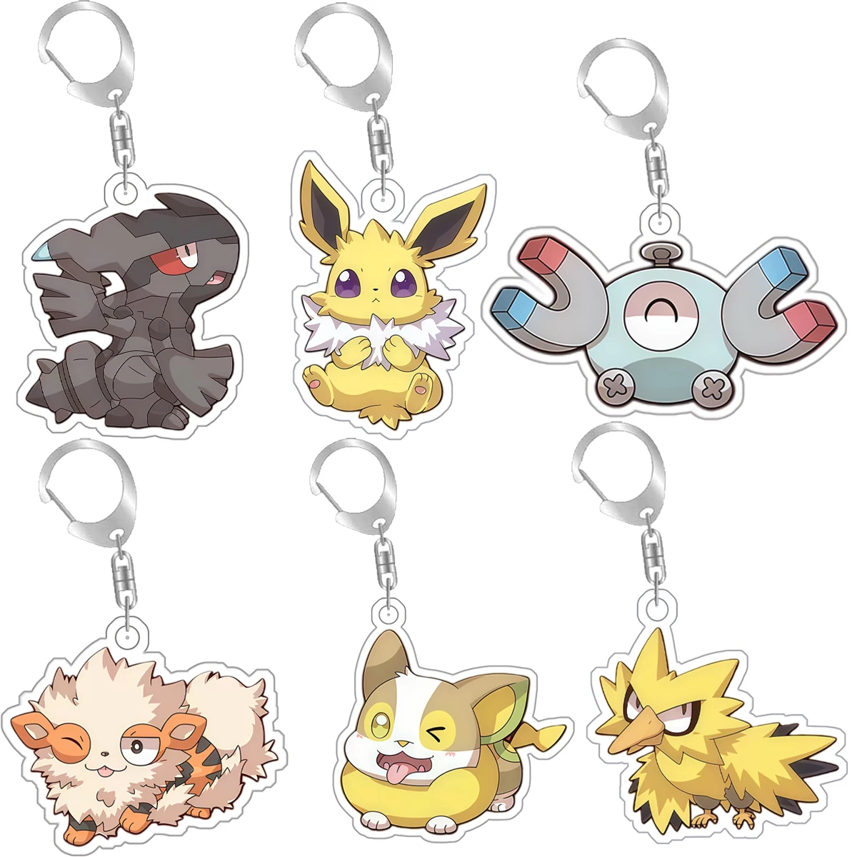

Cartoon Acrylic Cute Jolteon Espeon Sylveon Leafeon Gardevoir Sprigatito Keychains Anime Bag Backpack Pendant Gift Ornaments