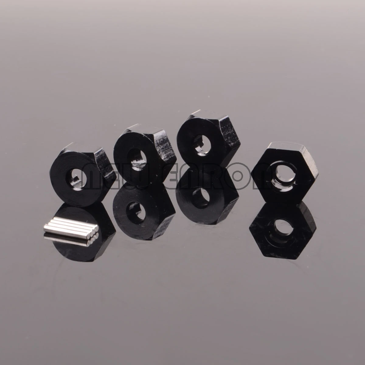 NEW ENRON 4Pc 1:10 Aluminum 12mm Wheel Hex Hub & PIN 5MM Thickness For RC Axial Crawler Car 1/10 Rock Yeti AX90026