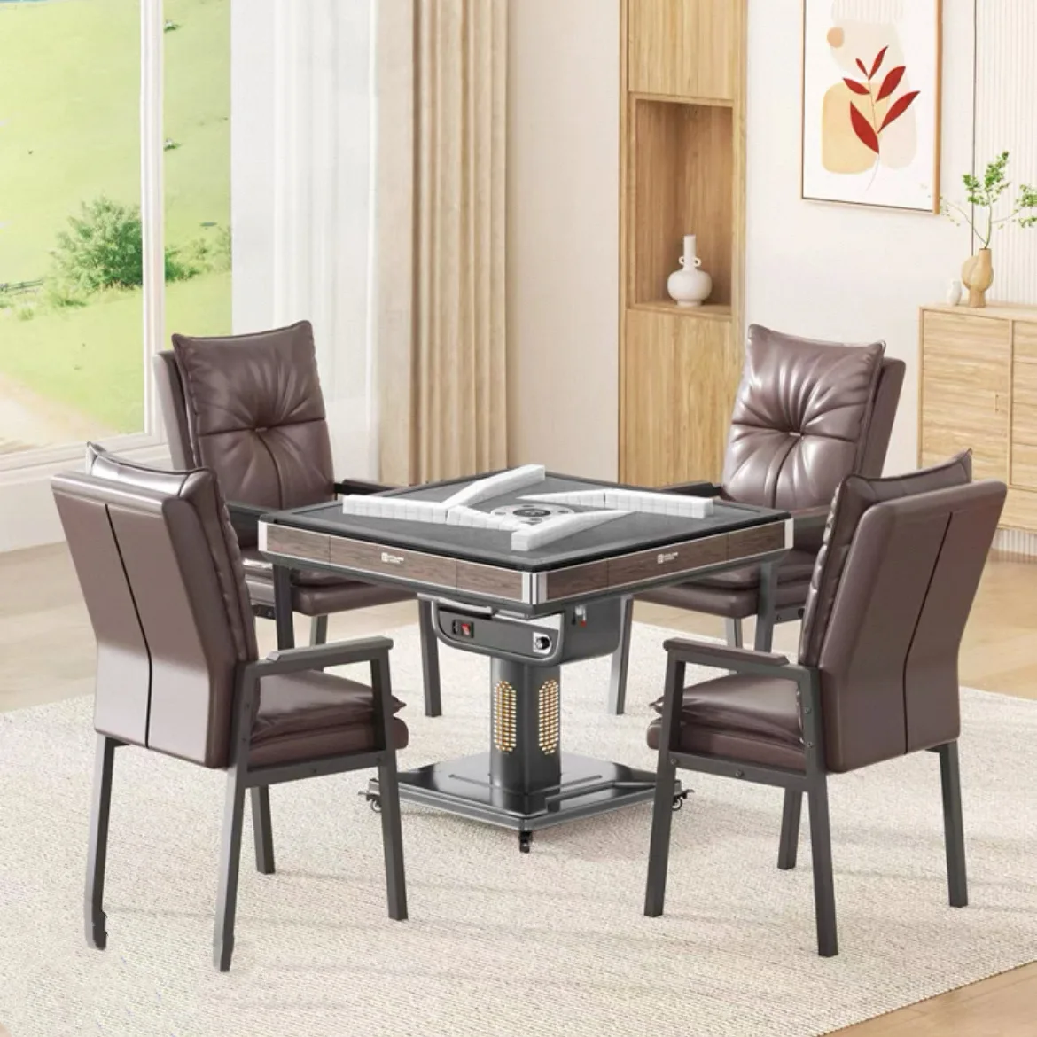 HYS mahjong machine rotor roller coaster silent heating mahjong machine automatic household electric mahjong table
