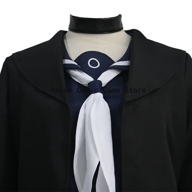 Arquivo Azul Purana Peruca Cosplay Costume para Mulheres, Projeto Anime, MX Arona, Jk, Saia de Marinheiro, Longo Trench Coat, Roupa Festa Halloween