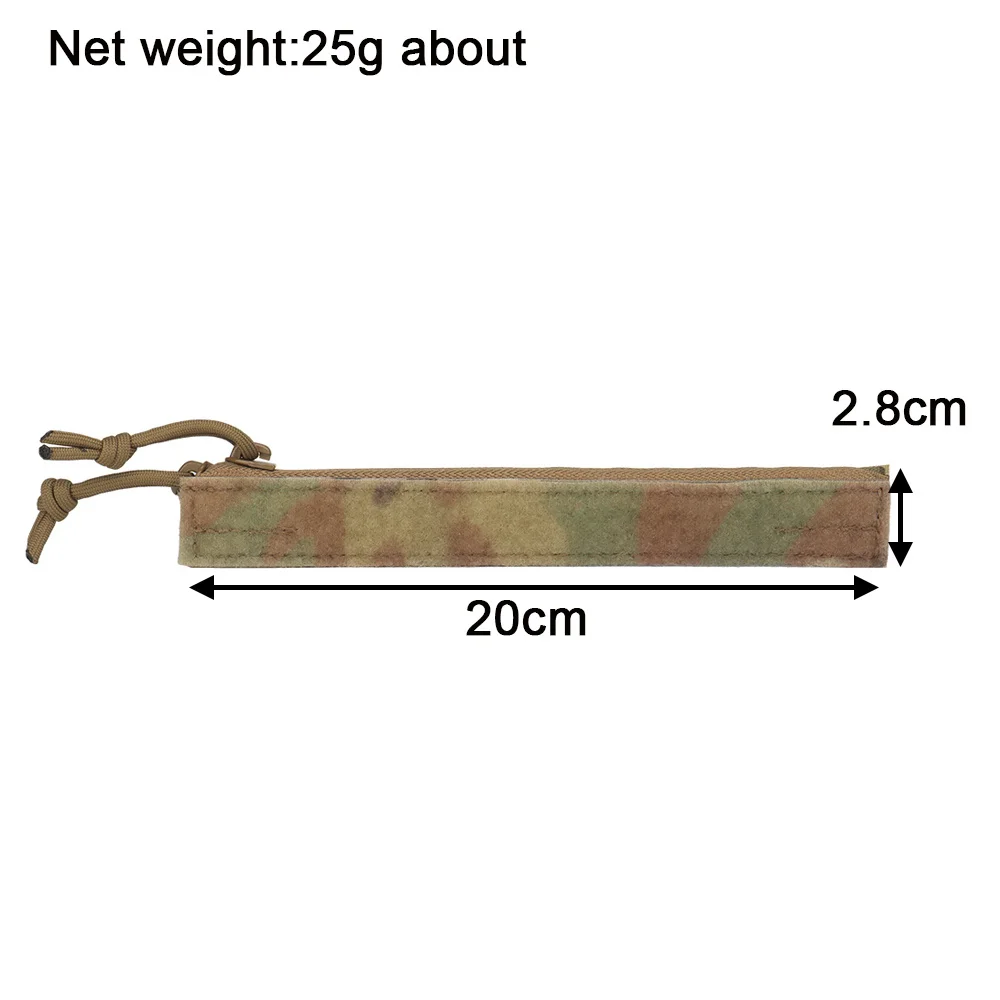 Crye AVS Vest tasca con inserto per cerniera per gilet tattico Combat Hook Loop doppio pannello con cerniera YKK custodia per accessori veloci