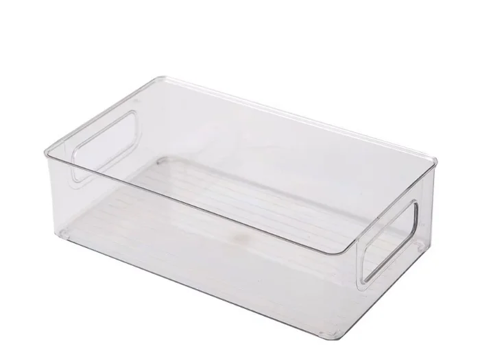 Plastic Crisper Transparent Box Refrigerator Crisper Storage Box Storage Kitchen Acrylic Desktop Storage Organizer Box