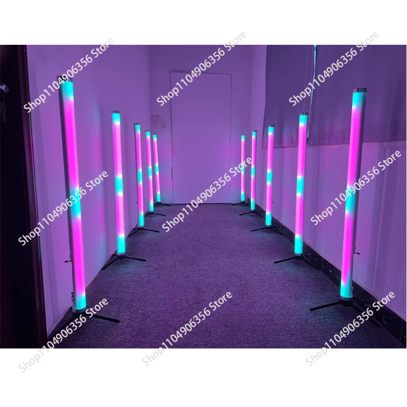 for Outdoor battery led tube light RGB 128 * 0.25W waterproof stage light DMX512