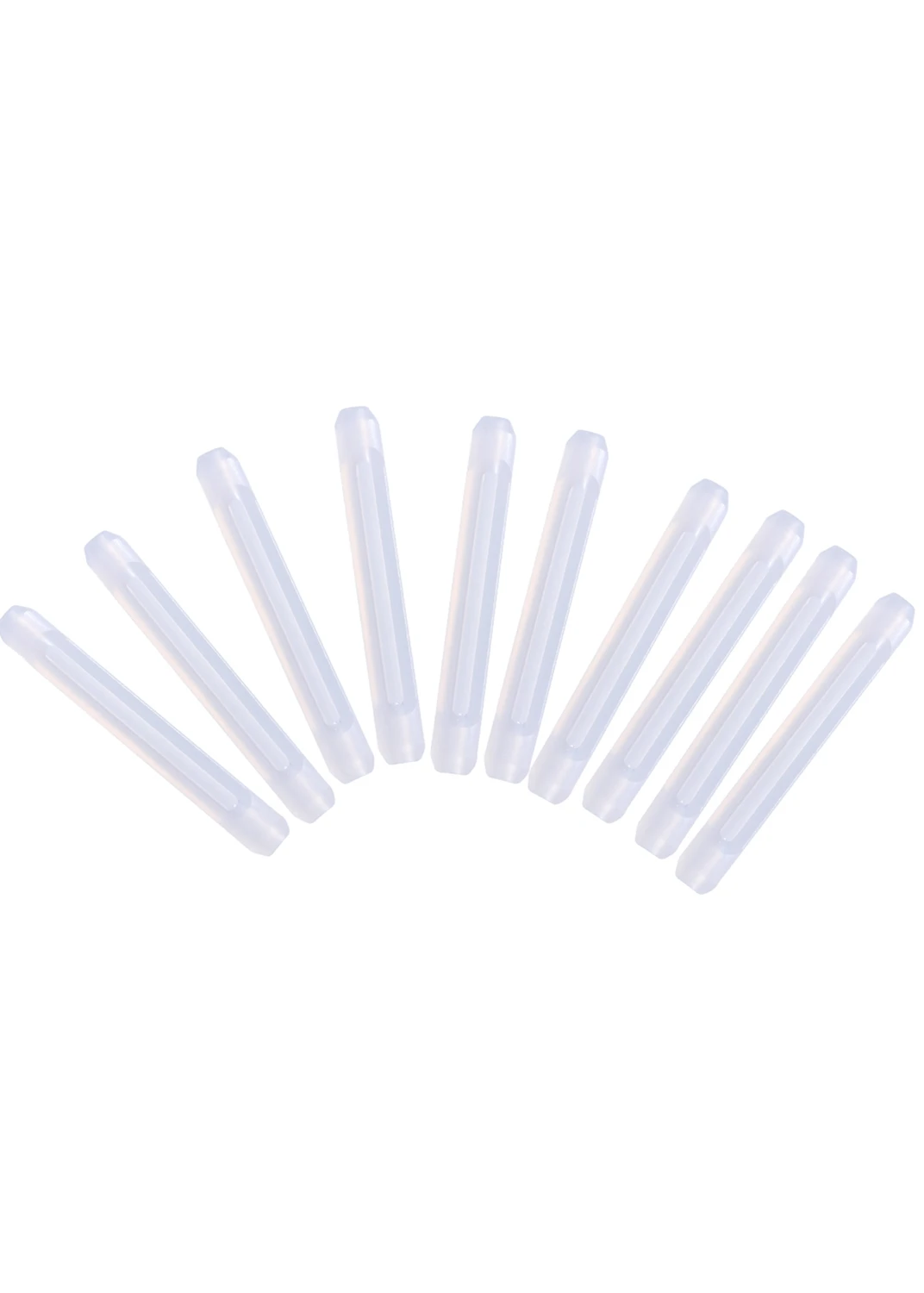 

5 Pairs Silicone Ear Hooks 55mm Length 7mm Diameter Anti-slip Eyeglass Accessories for Sports Daily Use Fits All Glasses