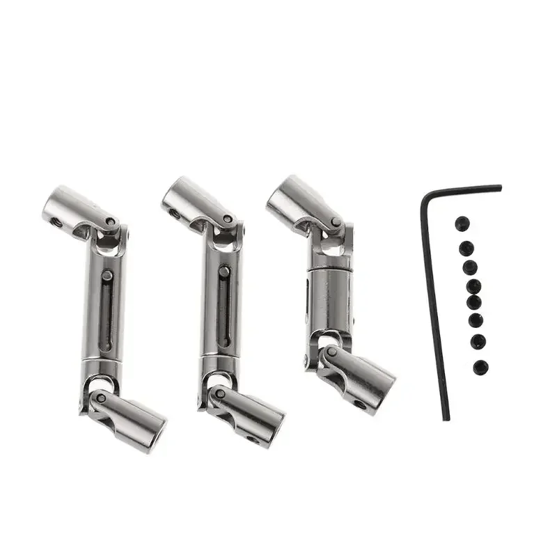 3Pcs Upgrade Part Metal Drive Shaft Silver for WPL B-36 B-16 6WD 1/16 RC Car for Tool Parts