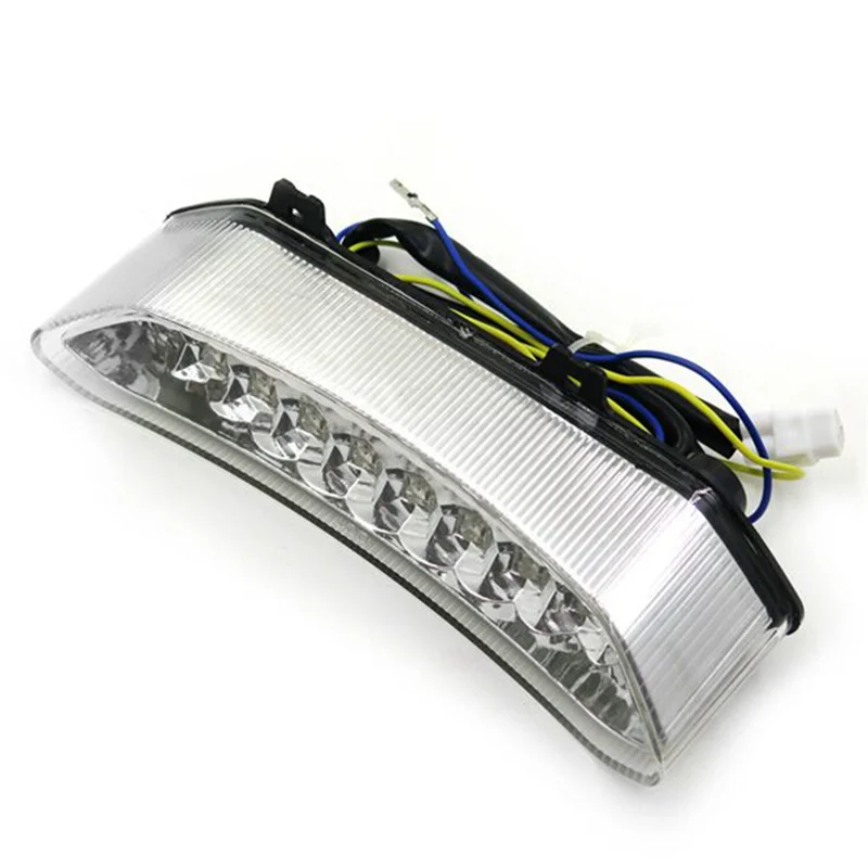 Motorcycle Rear Tail Light Dynamic Turn Signal Light Brake Indicator For YZF R1 2002-2003-A28K