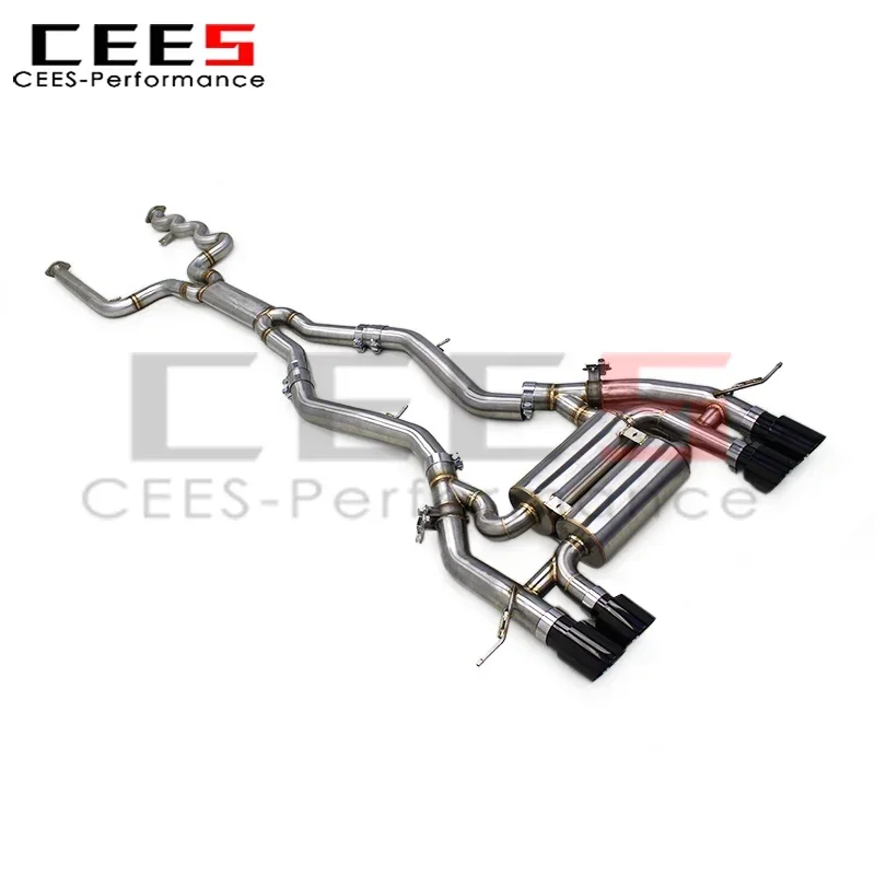 CEES SS304 Stainless Steel Tuning Exhaust Pipe System for BMW M3 M4 G80 G82 G83 3.0T 2019-2025 Car Escape Sport Exhaust Muffler