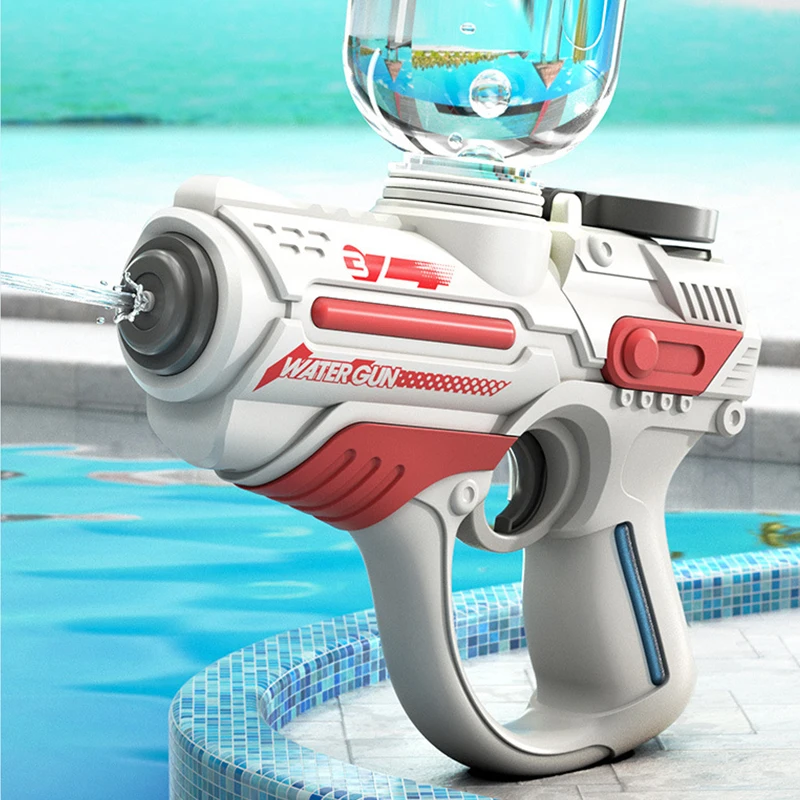 Pistola ad acqua automatica elettrica per bambini ad alta pressione da spiaggia all'aperto giocattolo estivo per piscina di grande capacità per bambini regali per ragazzi