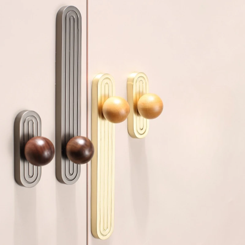Nordische Küchenschrankgriffe, Griffdesign in Linienform, Möbelgriff für Schränke und Schubladen, Kommodenknöpfe, Kleiderschrankgriff / Lochabstand 96mm – Detail 3