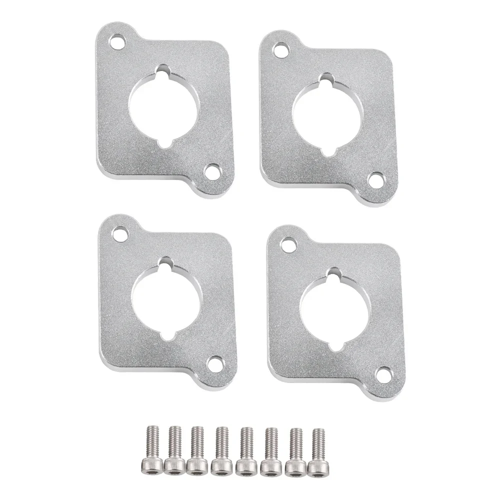 Frosted Silver Coilpack Adapter Plates Billet For VW Audi Golf Jetta A4 A6 TT 1.8T to 2.0TFSI