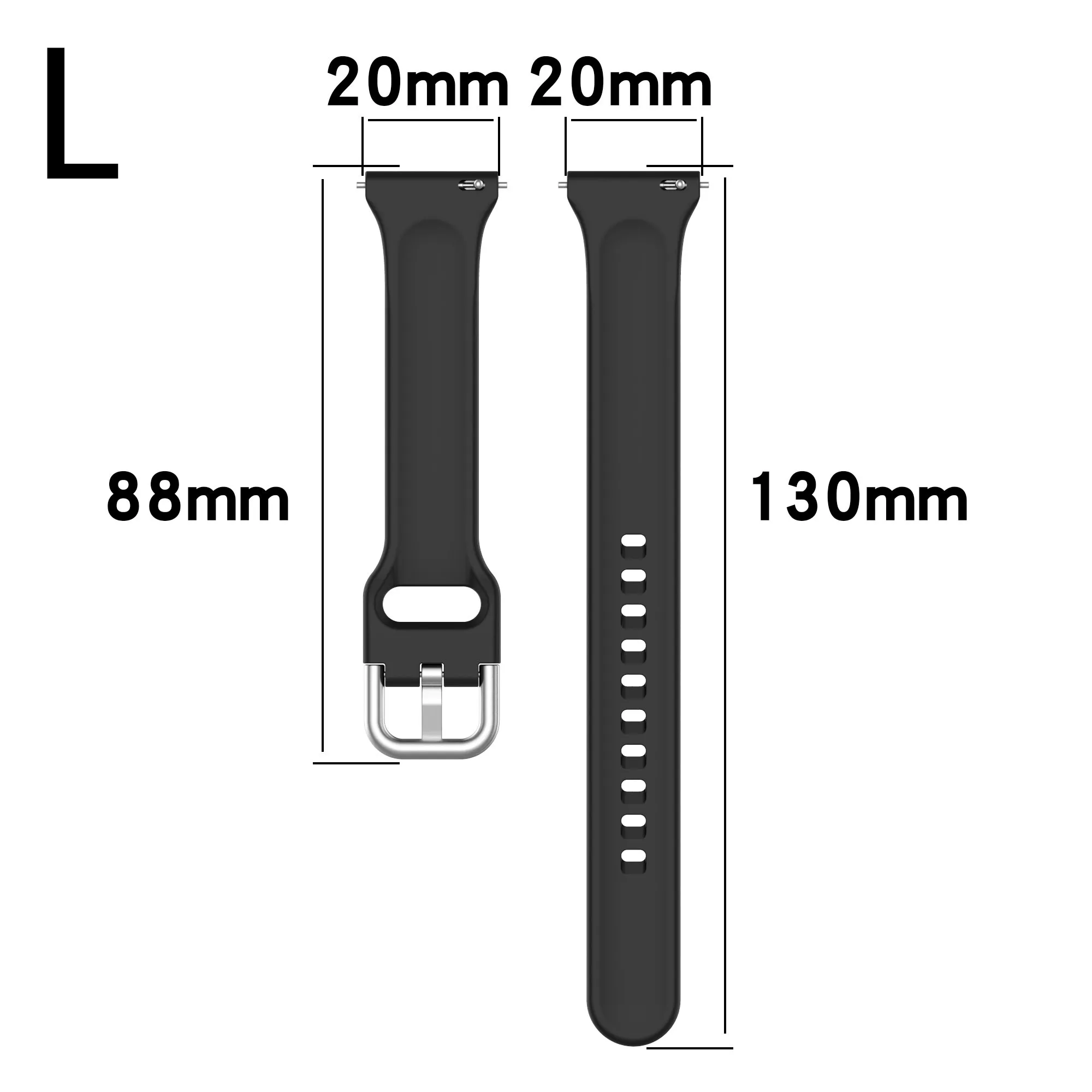 20mm Kleine Taille Silikon Strap Für Samsung Galaxy uhr 4/uhr 4 klassische/uhr 3 41mm/uhr Aktive 2 Armband Armband correa