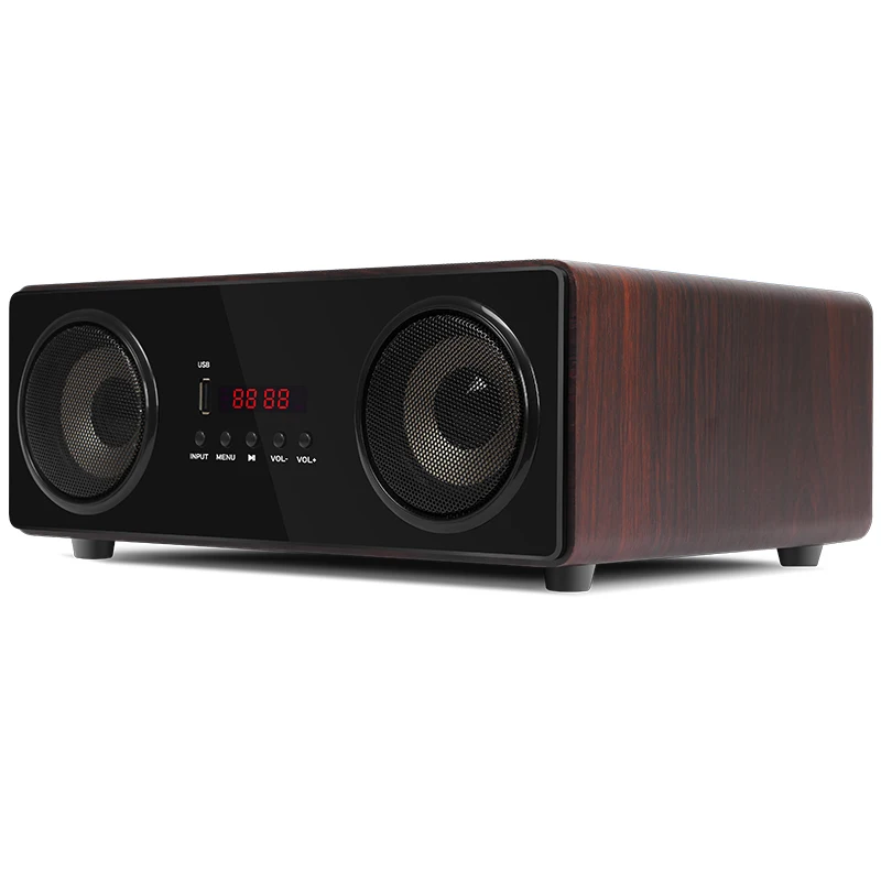 

new arrival 2.1 channel 80W blue tooth wood desktop home audio speaker system