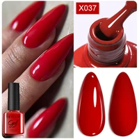 LILYCUTE 7ML esmalte de uñas en Gel de caramelo rojo oscuro 125 colores semipermanente remojo Base capa superior manicura UV barniz de Gel para decoración de uñas