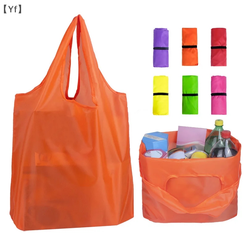 

[YF26] Foldable Shopping Bag Reusable Travel Grocery Bag Eco-Friendly One Shoulder Handbag For Travel Cactus Printing Tote Bag