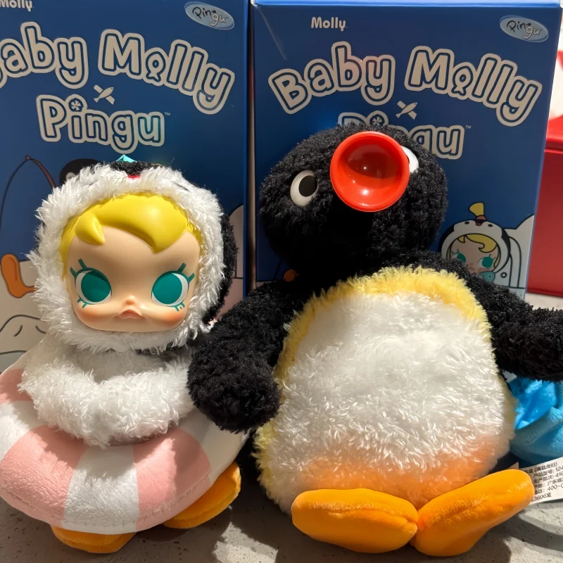 

2025 Genuine Baby Molly X Pingu Happy Fishing Series Blind Box Mystery Box Molly Collect Figurine Model Toy Girl Birthday Gifts