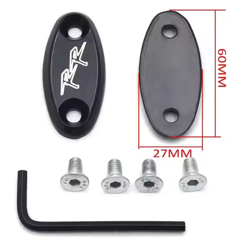 Motorcycle Mirror Block Off Base Plates for Honda Cbr 600 F4 F4I 900 Rr 929 954 1000Rr Black
