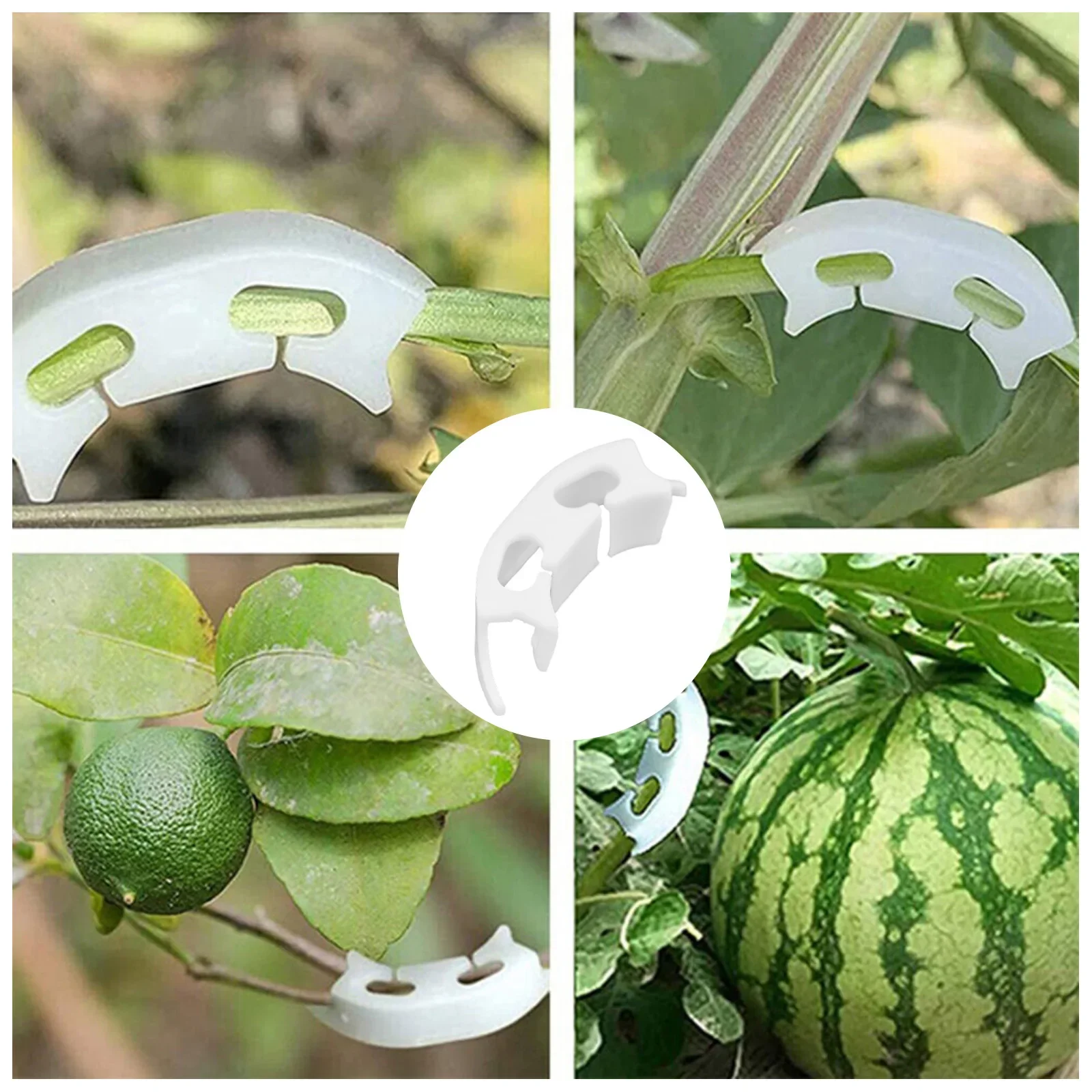 100Pcs White Plastic 90 Degree Plant Bender Branch Clip For Low Stress Training Tomato Flower Fruit Tree Gardening Support Tool