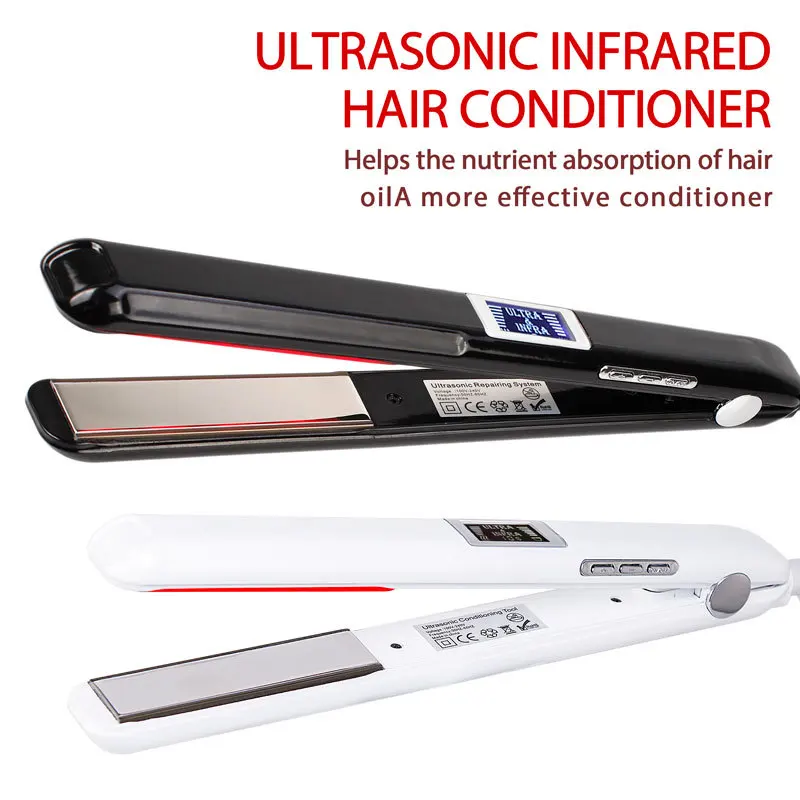 Ultrasonic infrared cold ironing straightener repair hair bristle and smooth hair electrical straightening splint