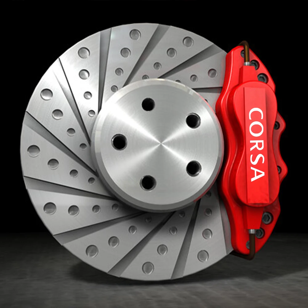 سيارة الفرامل الفرجار شارة ملصق ، اكسسوارات السيارات غطاء لصائق ، أوبل أسترا H J G إنسيجنيا كورسا C D فيكترا B موكا فيكترا C ، 6 قطعة