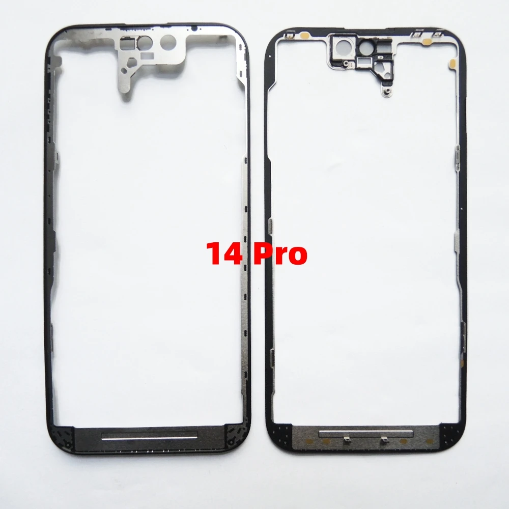 LCD Frame Bezel For iPhone 14 , 14 Pro, Plus, Max Front Frame Housing Middle Bezel Chassis Smartphone Repair Parts