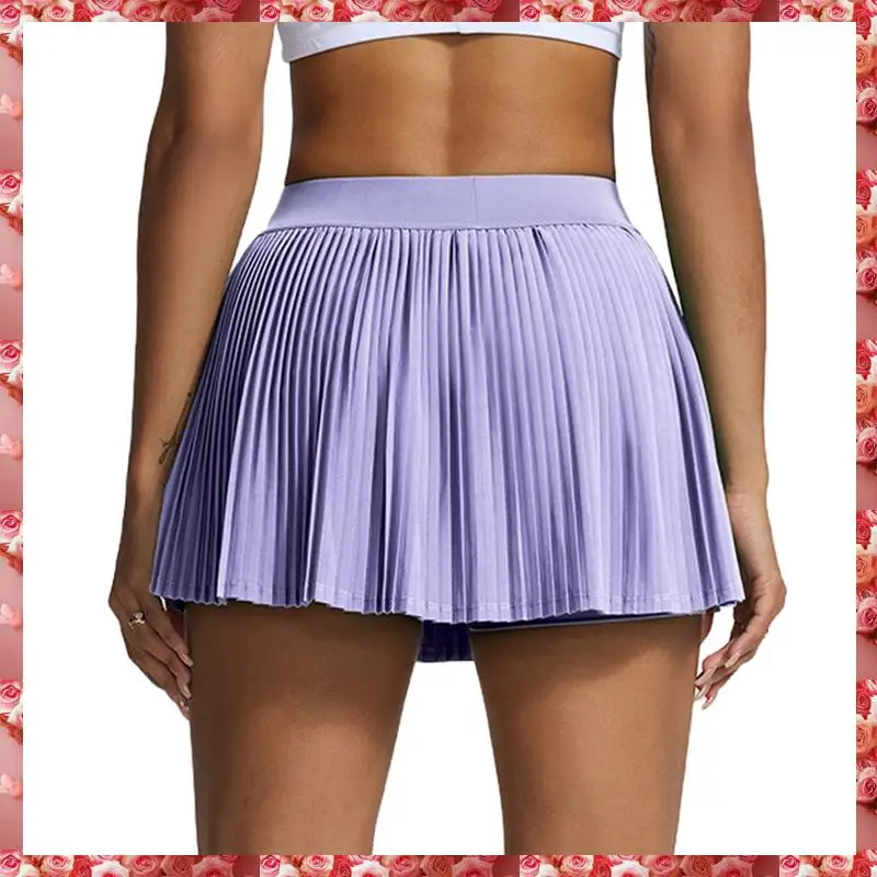 プリーツテニススカートインナーショーツ付きハイウエストゴルフスコート女性用ポケット付きアスレチックスコート