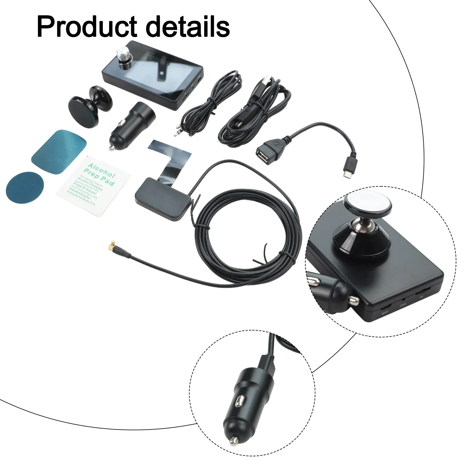 

FM Transmitter 2.8 Inch Display Compatible With AUX Digital Sound Quality Effective Distance High Sensitivity For Trucks