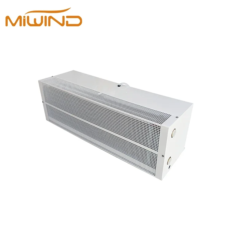 Water Source Evaporator Fan Coil Hot Water Heated Air Curtain Machine For Door