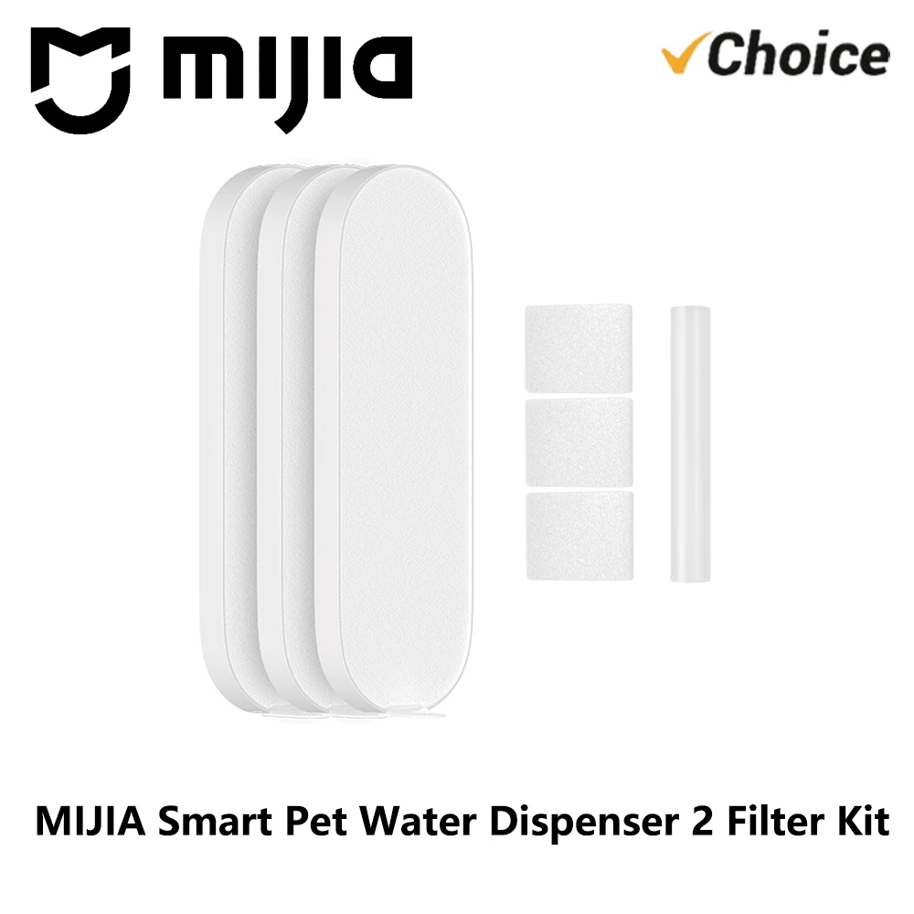 NEW Original MIJIA Smart Pet Water Dispenser 2 Filter Kit, 3+3+1 Pack, 4-Stage Filtration, Antibacterial Water Purification  -