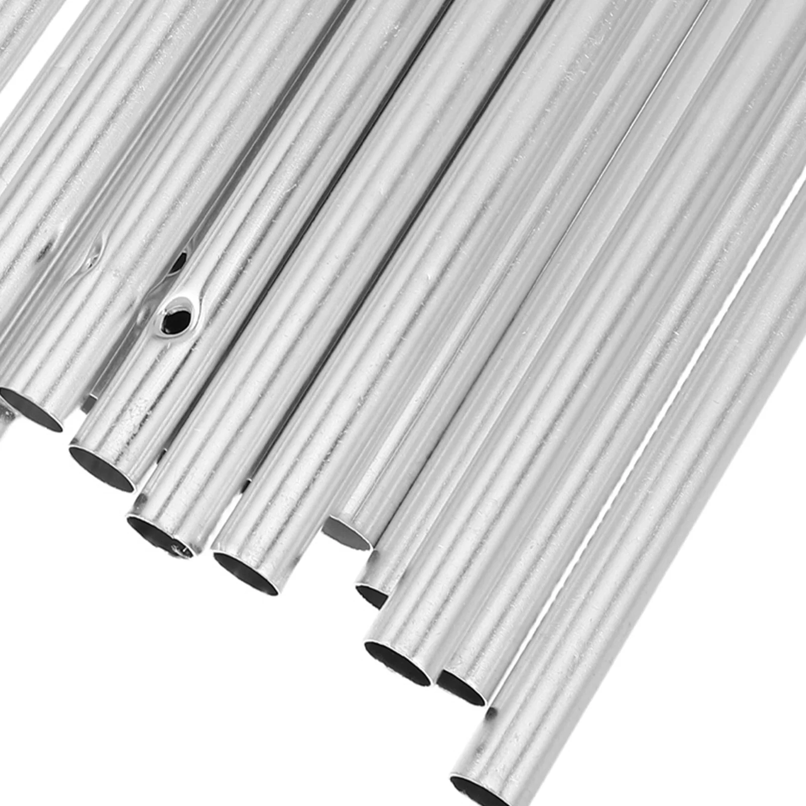 12 قطعة من أنابيب الرياح المصنوعة من الألومنيوم لوازم حرفية كبيرة لدقات الرياح المصنوعة يدويًا لتزيين الحديقة الخارجية واستبدال الأنبوب المعدني