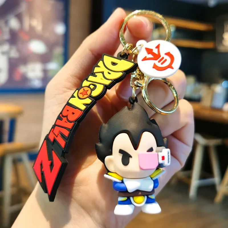 Cartoon Seven Dragon Ball Sun Wukong Key Chain Three-dimensional Figure Pendant Hand Bag Accessories Creative Key