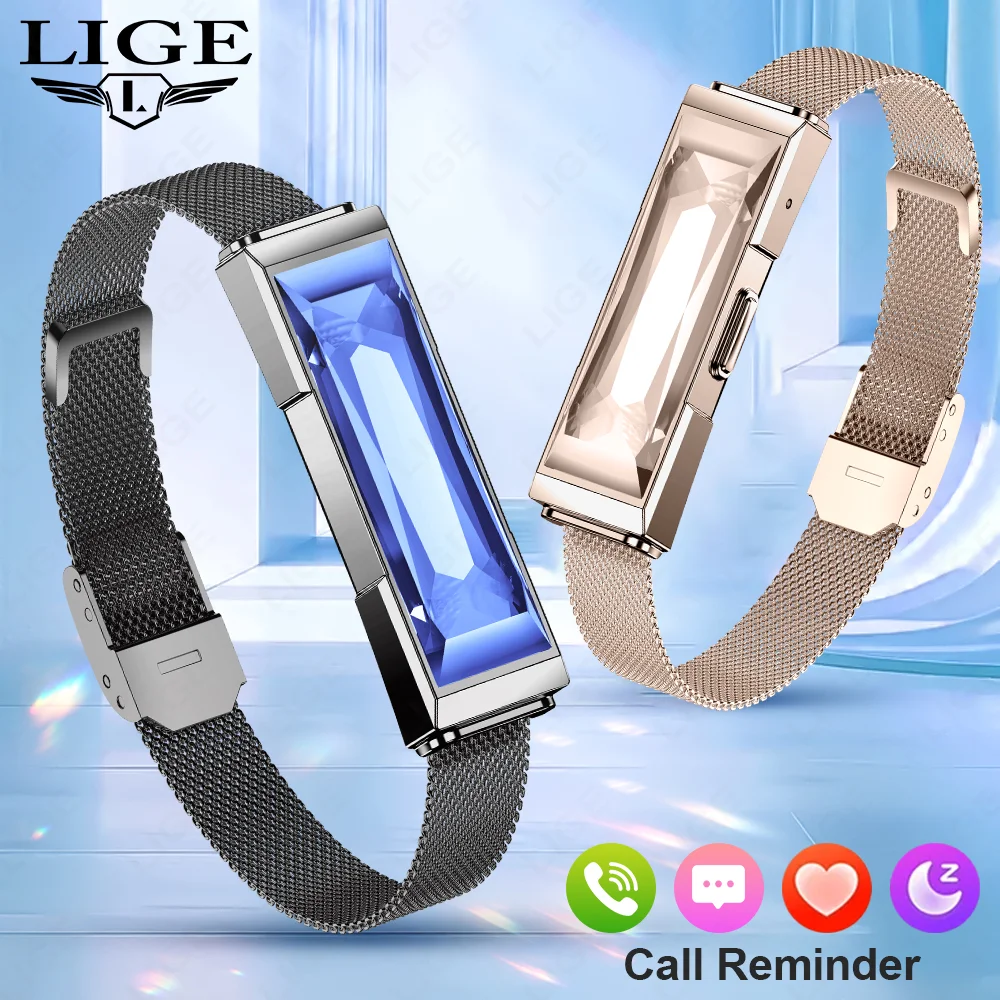 

LIGE Women Smart Bracelet Call Reminder Heart Rate Activity Sport Fitness Tracker Wristband Waterproof Smart Watch Men Smartband