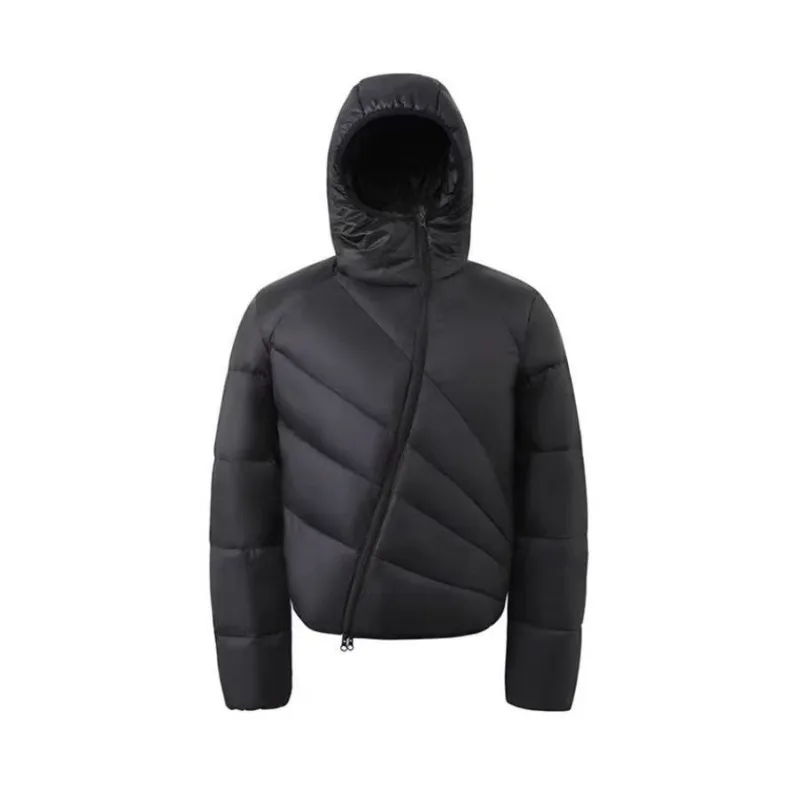 

Радиационная черная хлопковая одежда на молнии с ребрами для мужчин и женщин, ветрозащитное теплое зимнее деконструкционное американское хлопковое пальто с капюшоном, плотное пальто