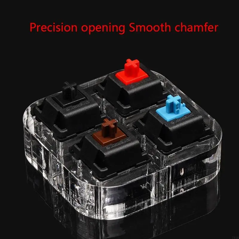 781E Black Red Brown Blue 4 for Key Translucent Keycaps Mechanical Keyboard Tester