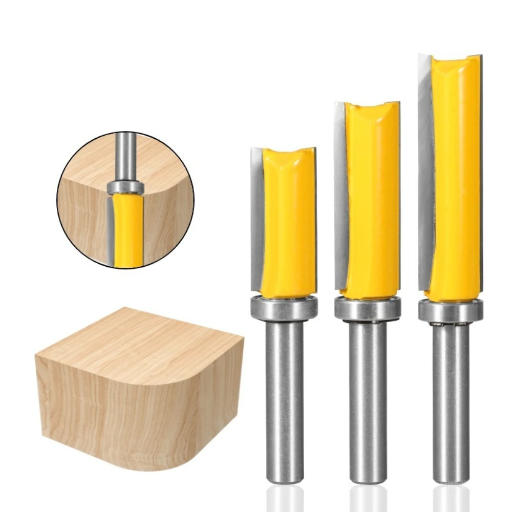 Bearing Straight Edge Trimming Machine Carving Machine Cutting Tool Straight Edge Woodworking Milling Cutter 8-handle Trimming