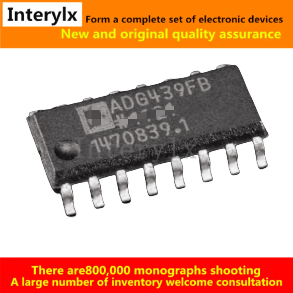 

5 шт./лот ADG439FBRZ ADG439FB ADG439FBR ADG439 IC переключатель SP4T X 2 270OHM 16soic чип